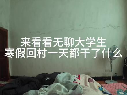 来看看大学生寒假回村一天都干了什么#vlog #vlog十亿流量扶持计划 #vlog日常 #农村生活记录 #大学生