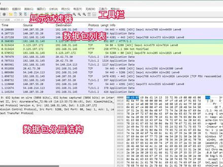 网络顶级掠食者 Wireshark抓包从入门到实战 这个工具可以抓取网络中的数据包,并且清晰展示其中的所有数据结构。从TCP三次握手,到TLS加密的建立,都有清晰直观的呈现。Wireshark是一个开源免费的网络抓包工具。与浏览器内置的网络面板及 Fiddler 等工具相比,Wireshark 的独特优势在于其能够深入解析底层网络协议,包括网络层、数据链路层,甚至物理层的传输细节。因此,Wireshark 成为学习网络协议和排查网络故障的首选工具。本期视频是一个入门到实战的详细教程,我们先了解下Wireshark基础功能,然后使用Wireshark来实战分析下几个常见的网络协议。视频最后还会介绍使用wireshark解密https数据包。