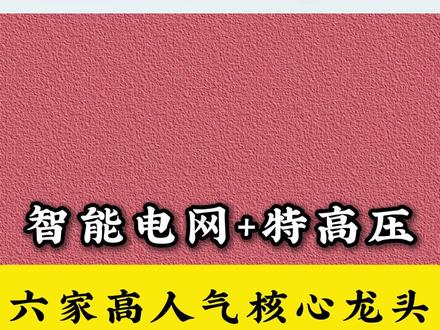 智能电网+特高压概念龙头股