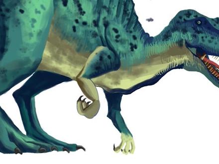 《如何画一头棘龙》#绘画 #板绘