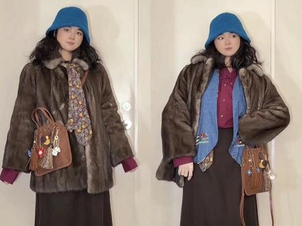 -20° 零下二十度 东北穿搭博主 穿貂 撞色穿搭思路分享#今天穿什么 #穿搭日记 #貂穿搭 #东北穿搭 #东北穿搭博主