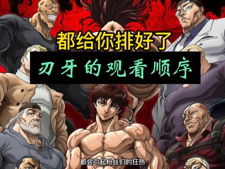 《关于刃牙的观看顺序》刃牙1来了#刃牙 #漫画