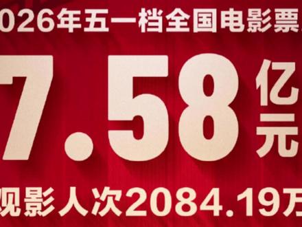 五一档票房7.58亿元