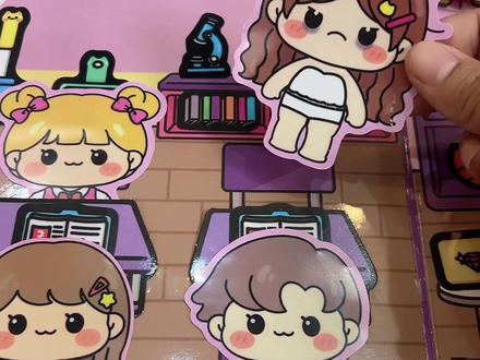 学霸学渣安静书真的太有意思了,还是果冻贴可以反复玩好久!#安静书#手帐贴纸 #儿童玩具#玩个很新的东西