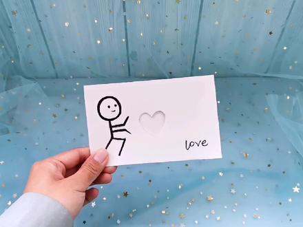 一张纸 来制作表白神器 一弹就会变色的爱心小魔术 #爱心弹指 #表白神器 #情人节手工 #520手工 #弹指爱心 #简单小魔术 #七夕手工