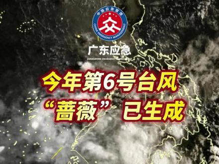 今年第6号台风“蔷薇”已生成#广东应急 #台风