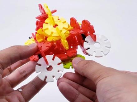 雪花片攻略 爆裂飞车 暴旋飞龙 二星难度#雪花片 #爆裂飞车 #玩具