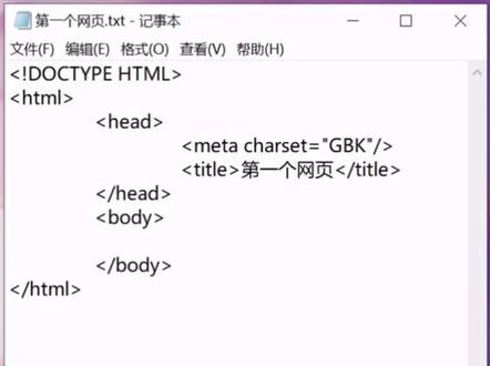 一分钟教你写html代码