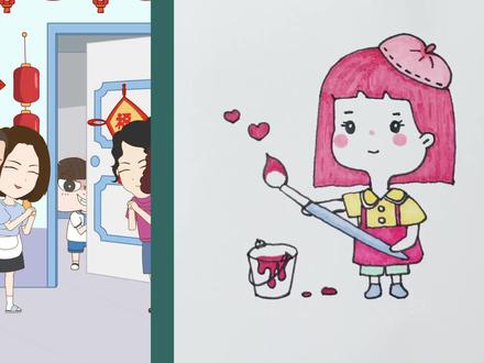 看动画学画画:4分钟手绘一位可爱的小姑娘 #简笔画 #儿童简笔画 #亲子 #育 #简笔画教程 #看视频学画画