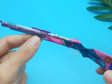 好玩不伤人迷你98K狙击枪模型,赶紧自制一把,和平精英创意手工