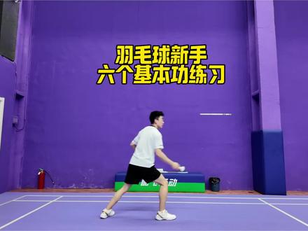 羽毛球新手必练的六个基本功 #羽毛球入门教学 #创作者中心 #创作灵感 #羽毛球新手基础练习动作 #羽毛球基本功练习