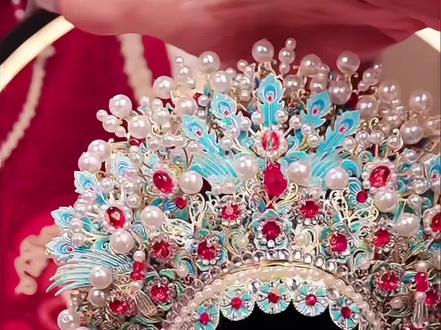 巧乐酷3d立体金属拼图凤霞公主点翠凤冠国潮玩具拼装模型diy #手工diy #拼装玩具 #模型 #凤冠 #国潮