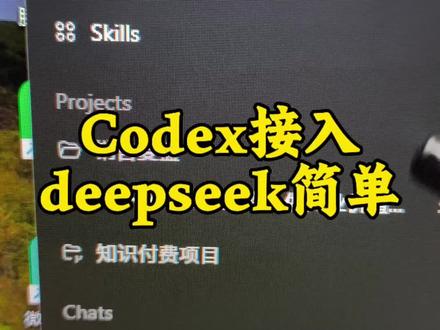 如何快速上手codex
这个现在很火,快速上手玩一下,非常简单。#代码辅助工具 #codex #deepseek #agent