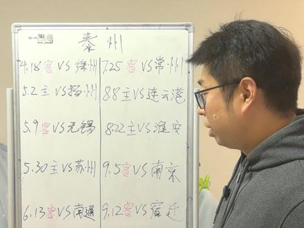 2026年苏超赛程:泰州队 2026年苏超赛程:泰州队#苏超 #苏超联赛 #江苏十三太保 #泰州 #泰州队