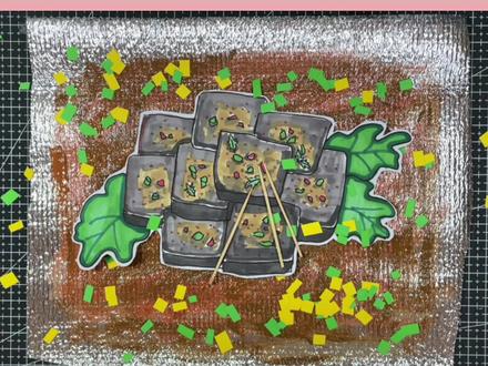 创意美术🎨~《好吃的臭豆腐》自己动手来一份臭豆腐吧,保证不臭!#创意儿童美术 #少儿美术 #创意美术 #儿童绘画 #每日一画 #简笔画 #画画 @抖音小助手