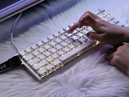 一键开启氛围灯光#迈从Ace68 #游戏外设 #键盘发光 #暮蝶 #迈从