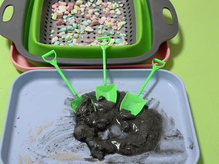 儿童水泥拌石头糖果 儿童糖果#水泥拌石头糖果#趣味糖果