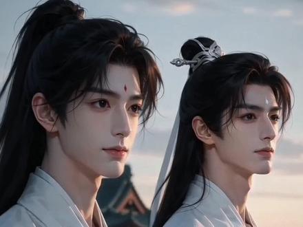 君书影楚飞扬的两个儿子 #扬书魅影 #晓星孤屿 君书影和楚飞扬的两个儿子曝光啦,成年版,按照18和19岁建模#古耽 #古风男主 #逸熙作品