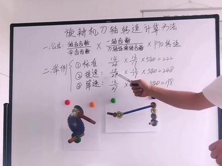 农机旋耕机打浆机刀轴转速计算方法!#学习 #知识分享