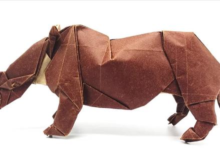 【折纸】有点霸气的犀牛教学(第一部分)