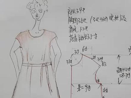 连衣裙裁剪图分享