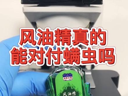 第六集风油精对付#螨虫 #别点我首页 #画面过于真实 #显微镜