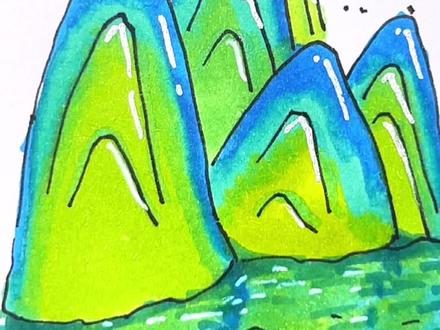 一分钟学会古诗配画中山水画法
#一起学画画 #古诗配画 #望天门山 #青绿山水 #简笔画 @抖音小助手 @抖音青少年