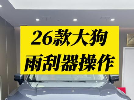 #衡阳哈弗汽车 #抖音汽车
26款哈弗大狗雨刮器操作