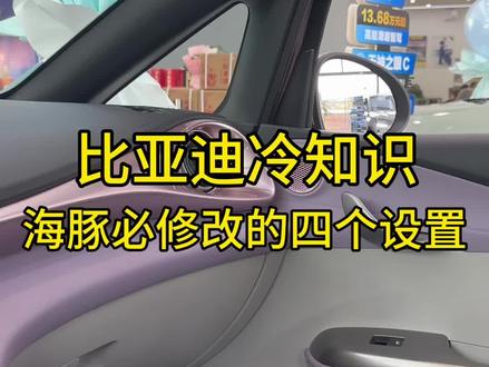 刚提比亚迪海豚需要更改这四个配置#宜宾#比亚迪汽车#新能源汽车