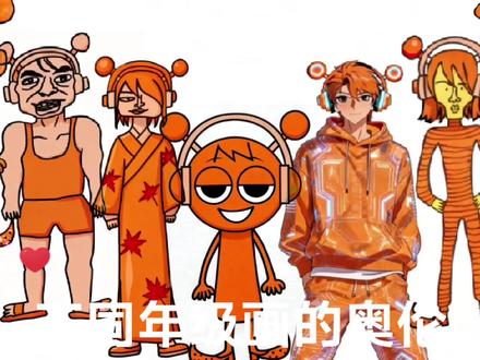 手绘:不同年级画的奥伦 #手绘视频 #奥伦简笔画 #奥伦拟人
