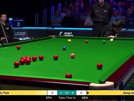 4比4决胜局来了!吴宜泽落后43分极限逆转,连赢江俊三局听牌 #2026斯诺克威尔士公开赛 #台球 #吴宜泽 #江俊