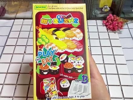 既能吃又能玩的玩具?用糖果还原日本寿司,做完跟真的太像了吧 #食玩 #玩具 #手工糖果