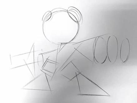 教你三步画短腿小鲁班!哒哒哒...