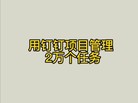 #客户故事分享 告别“追债式项目管理”,如何同时管理20000个任务?#钉钉 #项目管理软件