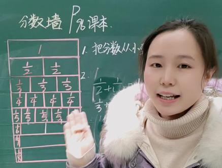 分数墙 数形结合,自己多画画图分一分,头脑中有印象。