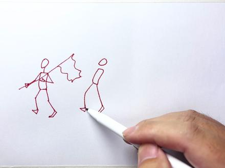 火柴人怎么画#速写 #动态 #人物