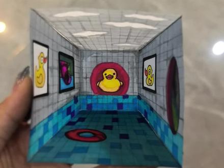 裸眼3D池核#手工 #裸眼3d #池核梦核