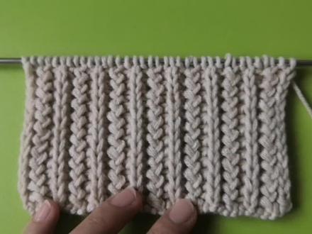 简单的花样也能织毛出漂亮的毛衣,竖条纹的编织花样教程送给你