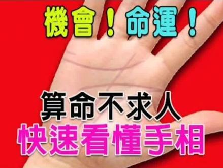 快速看手相,再也不用求人了!#传统文化 #国学智慧 #掌纹