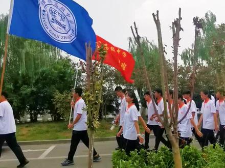 2019届睢中高一新生军训环湖拉练,超燃! #睢县 #睢县高级中学