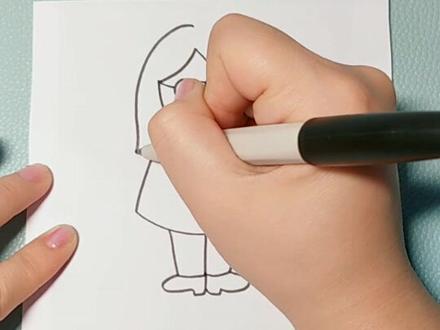 有宝宝留言想学女老师画法~ 祝所有老师教师节快乐~