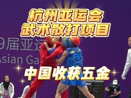 #聚焦杭州亚运会 武术散打项目,中国收获五金。#武术
