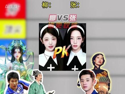 从夯到拉锐评柳和张谁更权威 #迪丽热巴 #柳智敏 #张元英 #柳宗元 #张继科