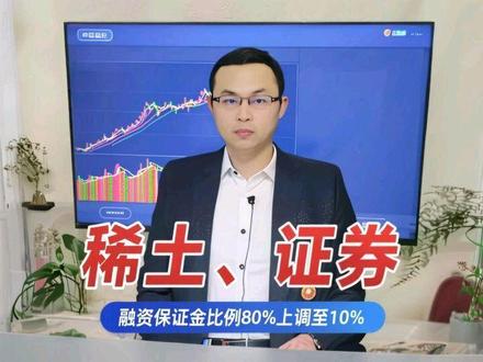 融资保证金比例从80%上调至100%,市场开始降温 #金融常识 #金融小知识
