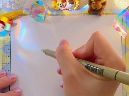 趴着的小猫猫怎么画?太简单了一学就会~#简笔画 #简笔画教程 #动物简笔画 #一起学画画 @DOU+小助手 @抖音小助手