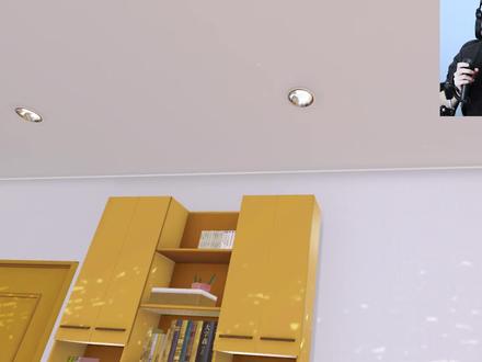 vr里的女朋友,想教它做题 #vr