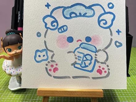 你发图我来画|挑战100天画100个可爱表情
打卡第33天#坚持画画打卡 #兔团团 #蓝调时刻 #画粉丝投稿 #治愈系表情包