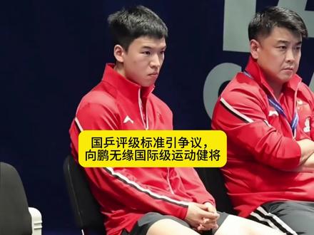 国乒评级标准引争议,向鹏无缘国际级运动健将#向鹏 #国乒 #乒乓球 #体育