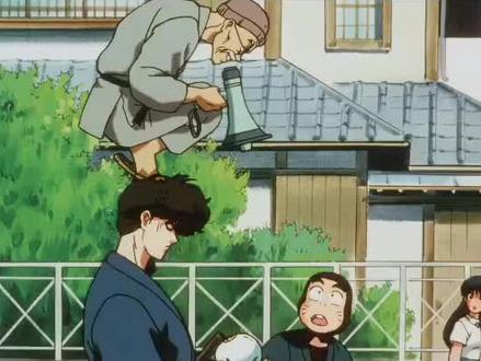 九能带刀头上孵出凤凰雏鸟与早乙女乱马作对#乱马1/2