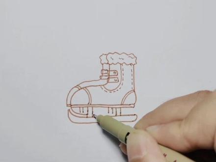 #简笔画 溜冰鞋怎么画,试试吧#儿童画 #少儿美术